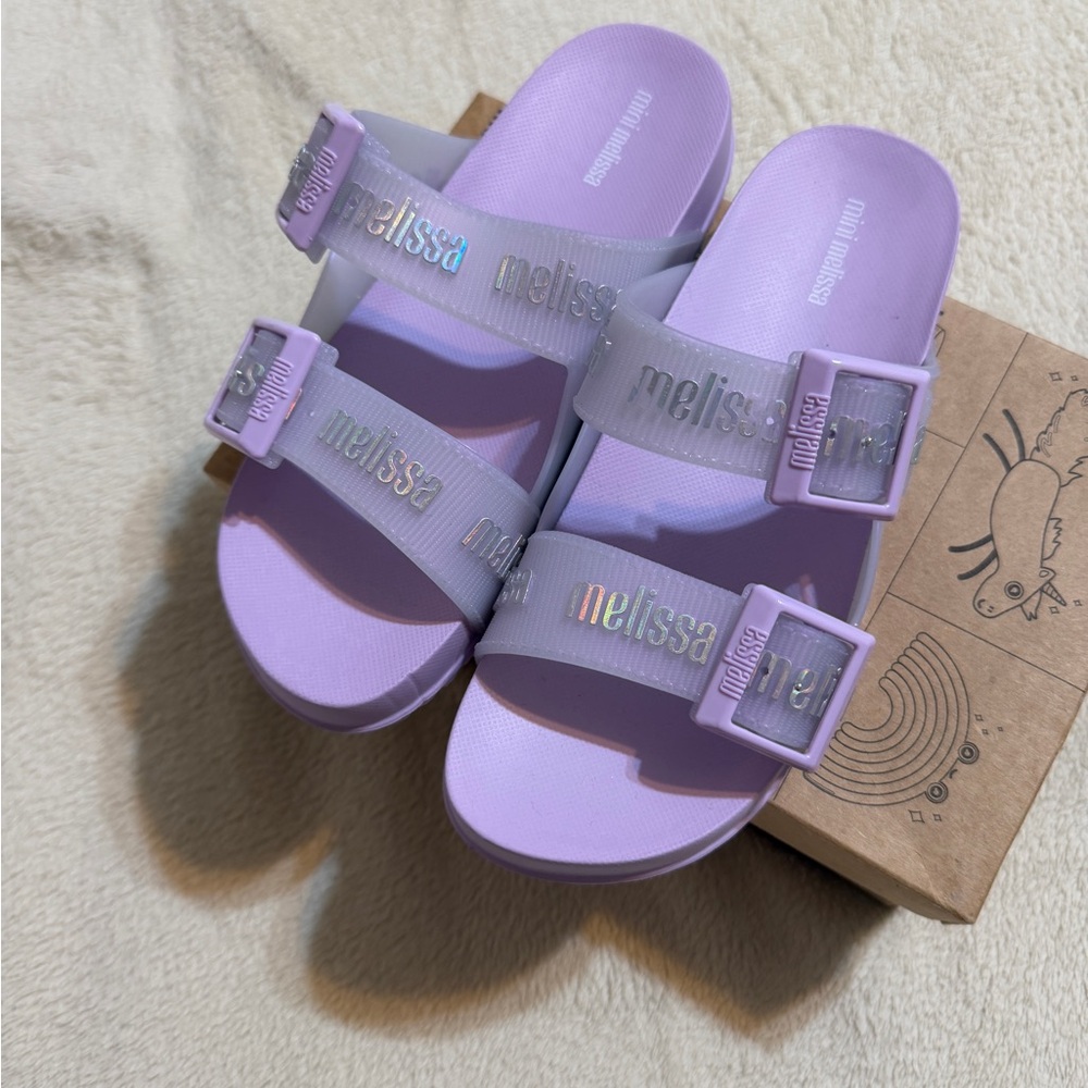 Melissa Kids' Light Purple Sandals, new in box